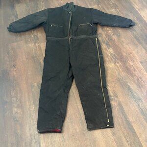 Vtg WearGuard Mens XL Short Insulated Coveralls W/Zipper Hood & Legs
